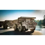 Деревянный механический 3D-пазл «Белаз 75600», река