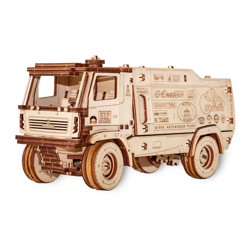 Деревянный механический 3D-пазл «MAZ 5309RR»