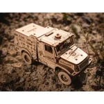 Деревянный механический 3D-пазл «MAZ 6440RR», земля