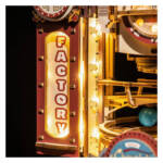 3D деревянный конструктор «Шоколадная фабрика», вывеска подсвеченная