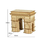 Деревянный 3D-пазл «Триумфальная арка», размеры