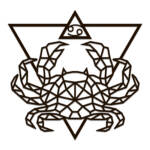Знак зодиака многоугольный пазл "Рак"