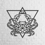Знак зодиака многоугольный пазл "Рак", на стене
