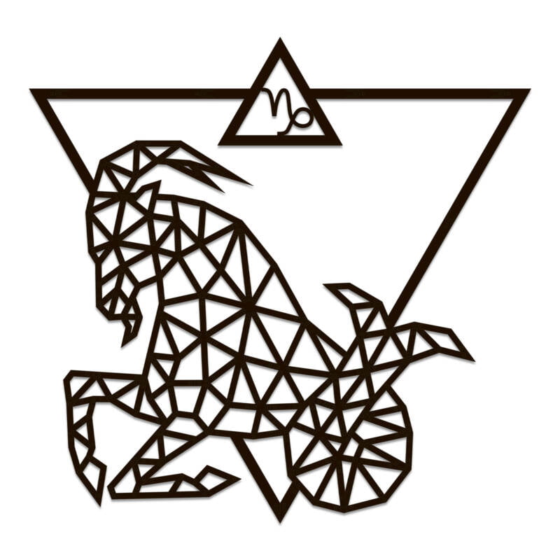 Знак зодиака многоугольный пазл "Козерог"