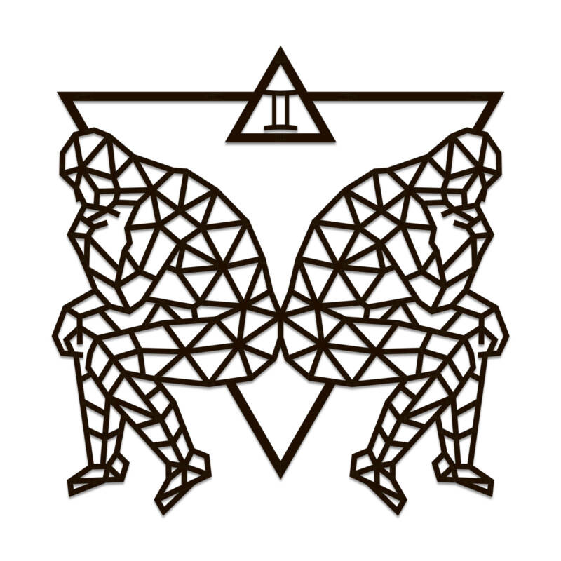 Знак зодиака многоугольный пазл "Близнецы"