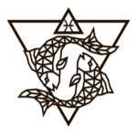 Знак зодиака многоугольный пазл "Рыбы"