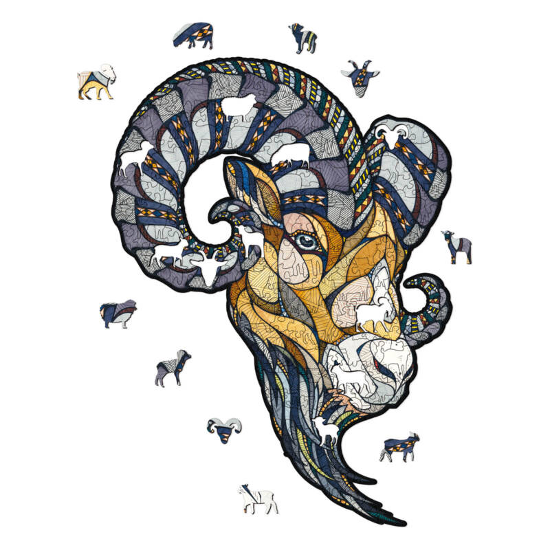 Деревянный пазл «Баран»