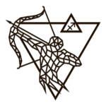 Знак зодиака многоугольный пазл "Стрелец"