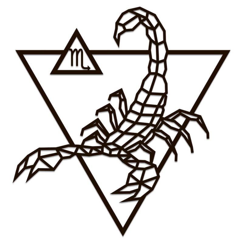 Знак зодиака многоугольный пазл "Скорпион"