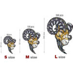 Деревянный пазл «Баран», размеры