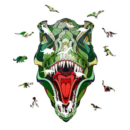 Деревянный пазл «T-Rex»