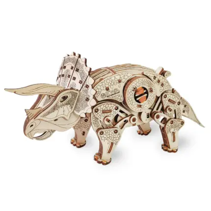 Деревянный механический 3D-пазл «Tрицератопс»