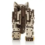 Механический деревянный 3D-пазл «Котёнок», сзади