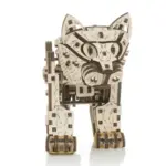 Механический деревянный 3D-пазл «Котёнок», вид спереди