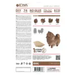 Деревянный 3D-пазл копилка «Щенок», коробка обратная сторона