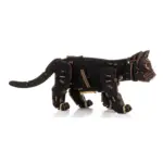 Механический деревянный 3D-пазл «Котёнок черный», вид справа