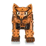 Механический деревянный 3D-пазл «Котёнок рыжий», вид спереди